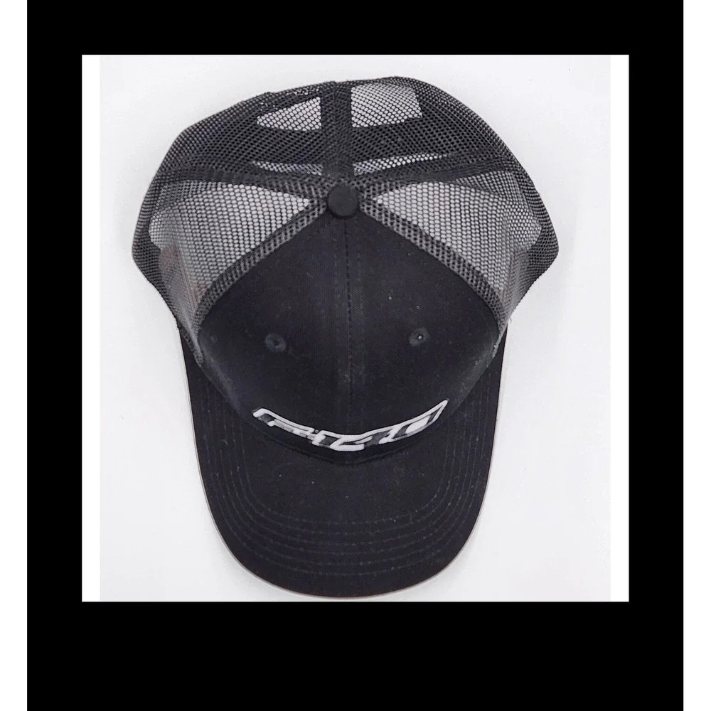 F140 Trucker Hat Black Mesh Snapback‎ Cap Embroidered Logo Adjustable Adult